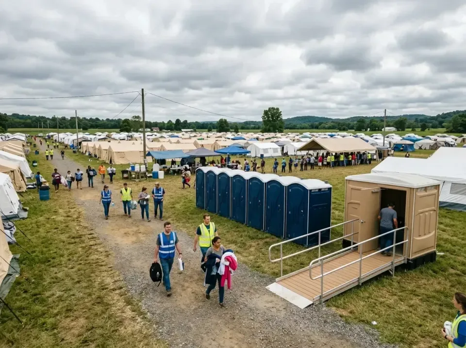 disaster-relief-camp-restrooms-010 — frequently asked questions, Dumpster & Portable Bathrooms Rental in Godfrey, IL